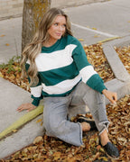 Mia Drop Shoulder Baggy Sweatshirt - Evergreen